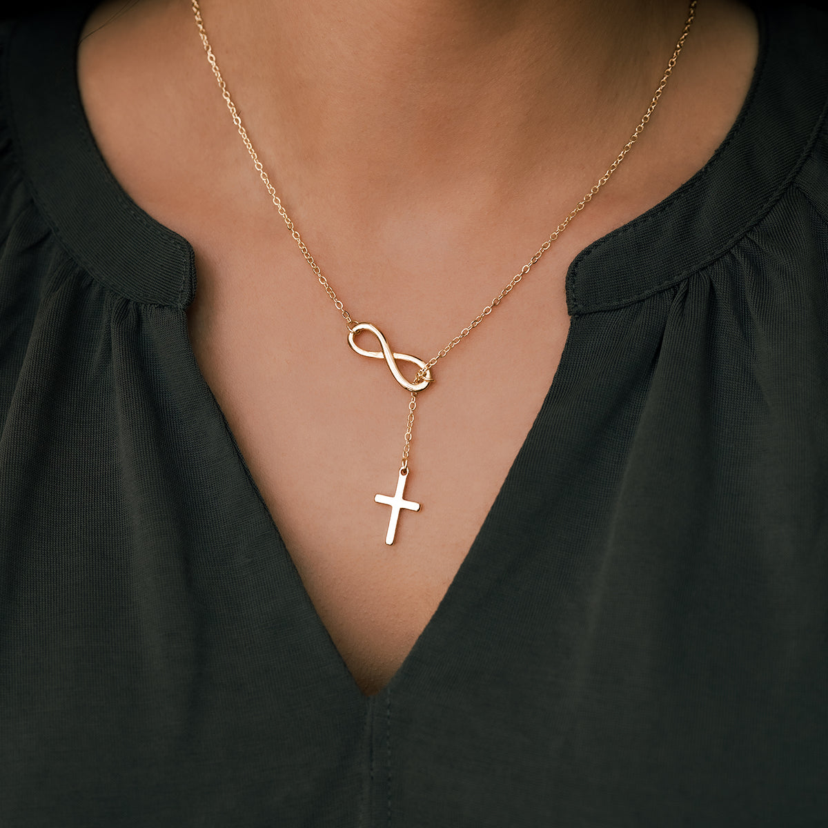 Yuna – Necklace featuring Infinite Cross Pendant