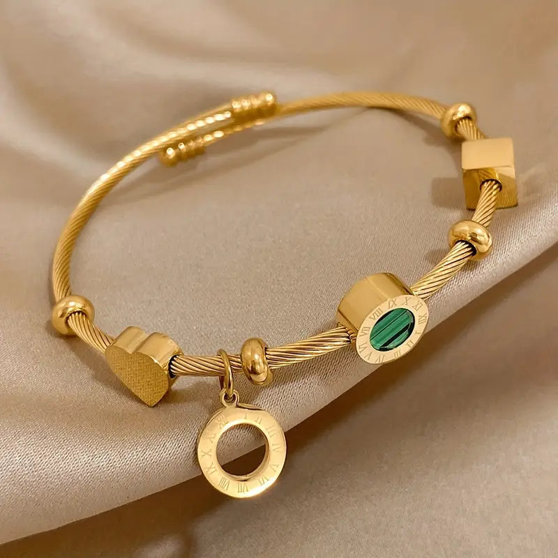 Rhian – Gold Bracelet with Signature