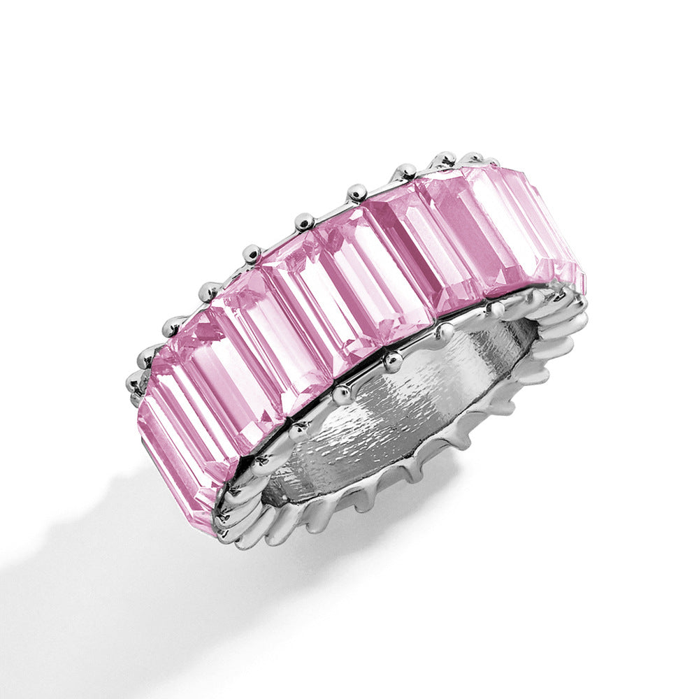 Naya – Geometric Trend Ring crafted from Colorful Alloy