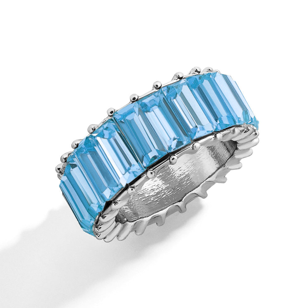 Naya – Geometric Trend Ring crafted from Colorful Alloy