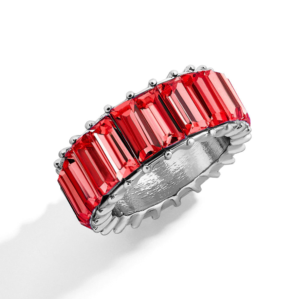 Naya – Geometric Trend Ring crafted from Colorful Alloy