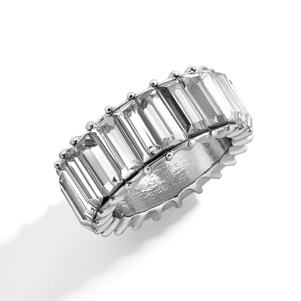 Naya – Geometric Trend Ring crafted from Colorful Alloy