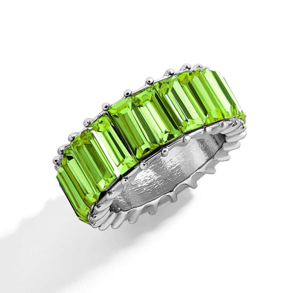 Naya – Geometric Trend Ring crafted from Colorful Alloy