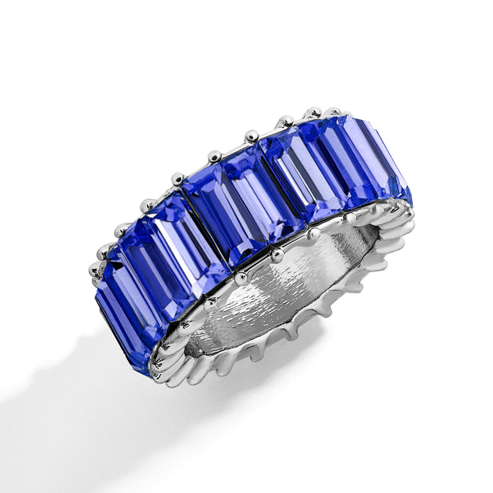Naya – Geometric Trend Ring crafted from Colorful Alloy