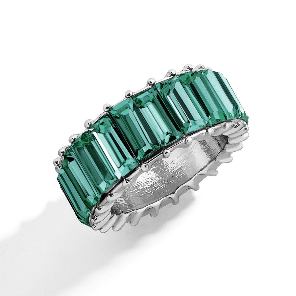 Naya – Geometric Trend Ring crafted from Colorful Alloy