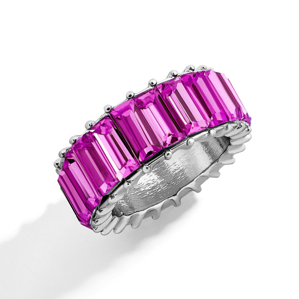 Naya – Geometric Trend Ring crafted from Colorful Alloy
