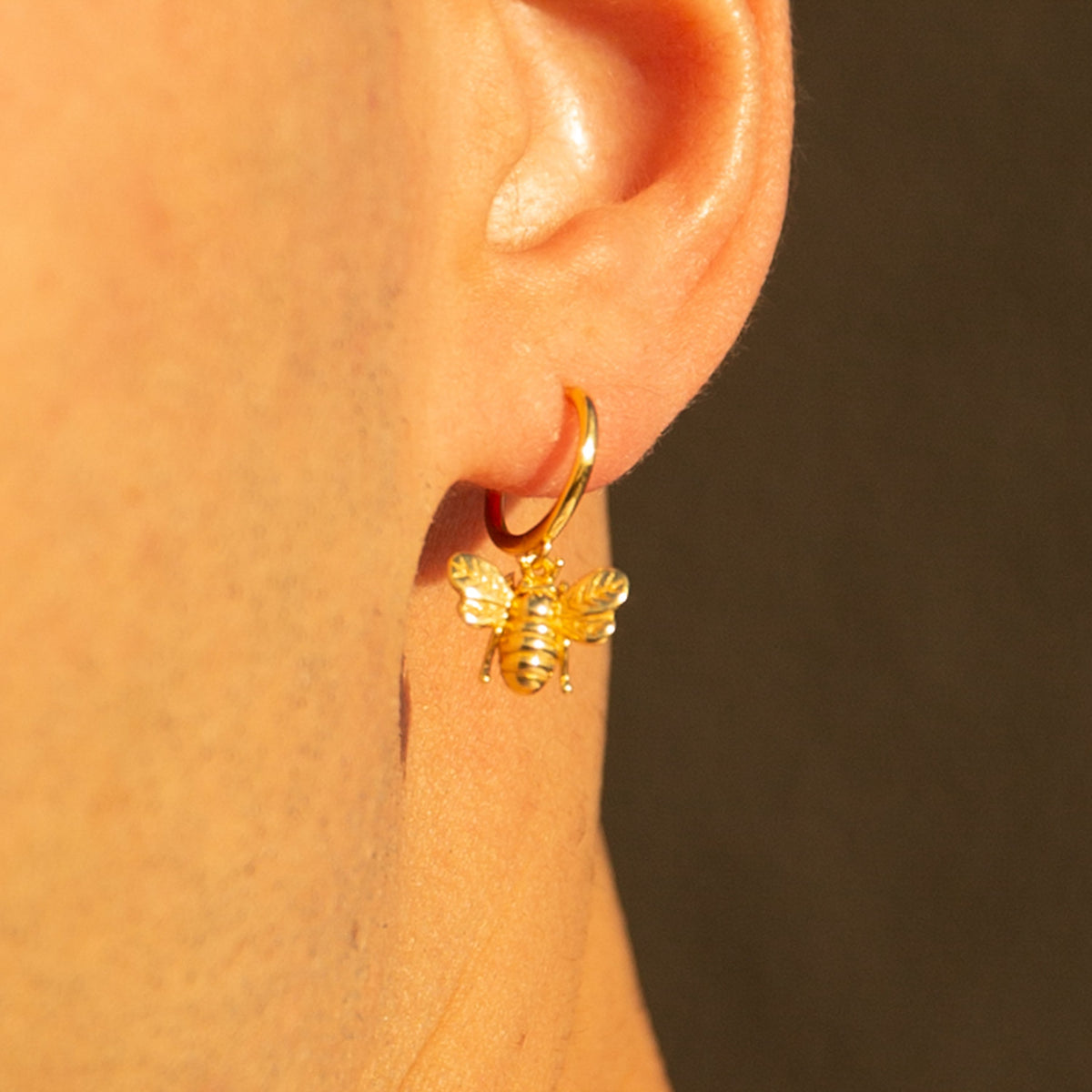 Bee - Elegant Bee Hoop Earrings