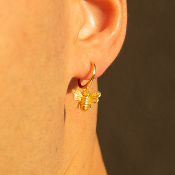 Bee - Elegant Bee Hoop Earrings