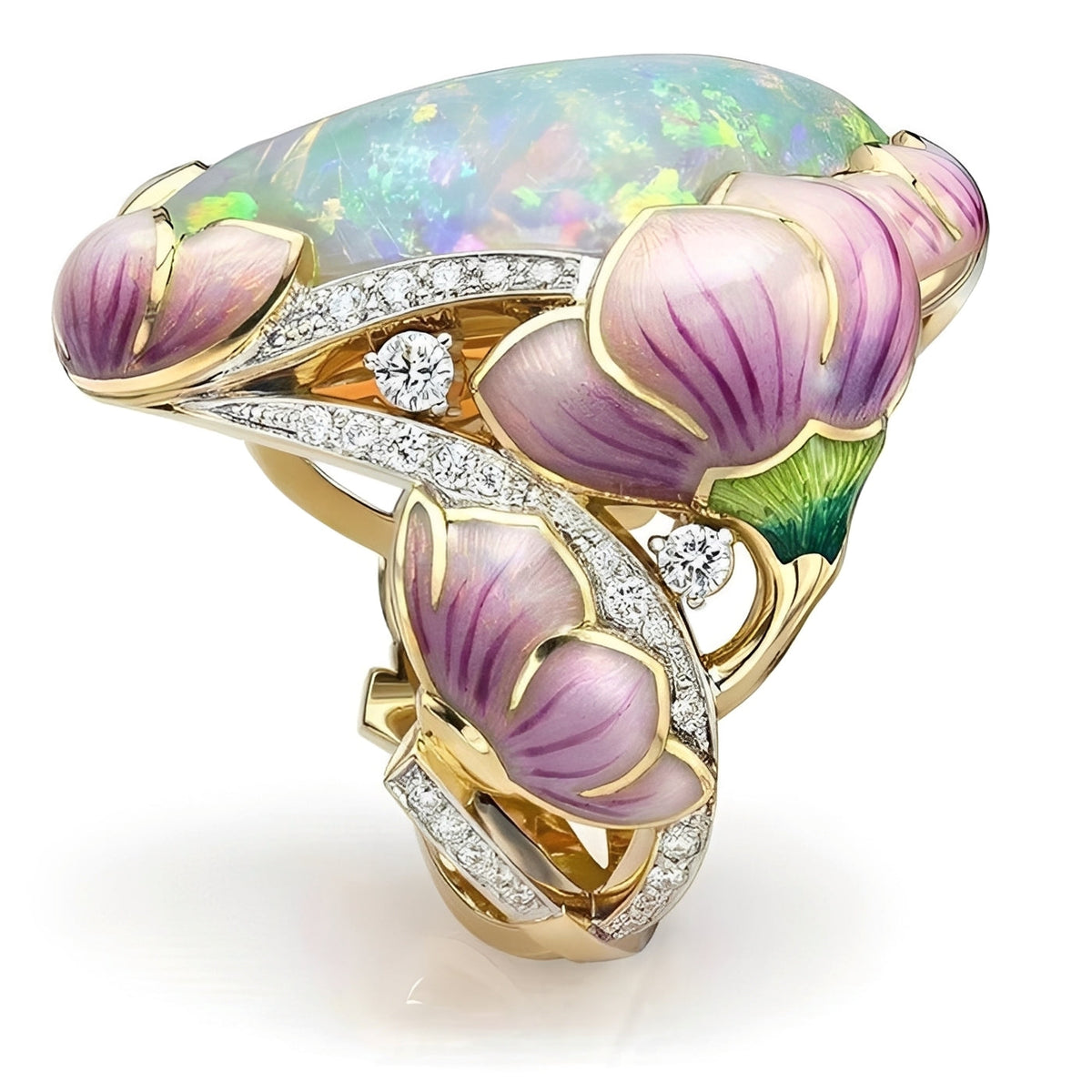 Lexa – Enamel Ring with Drop Effect