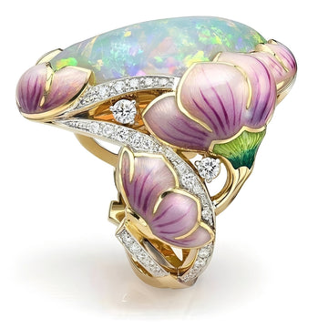 Lexa – Enamel Ring with Drop Effect