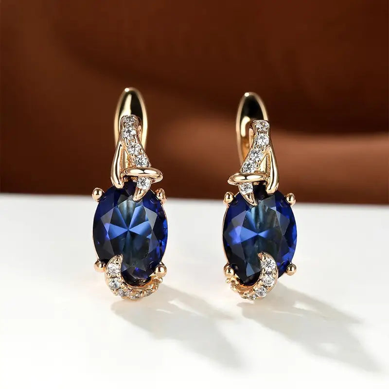Rania – Gold Earrings Night Royale