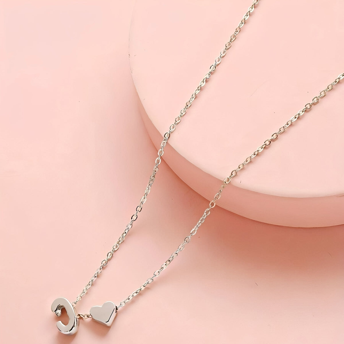 Heart Jewelry Set with Initials - Initial Love Set