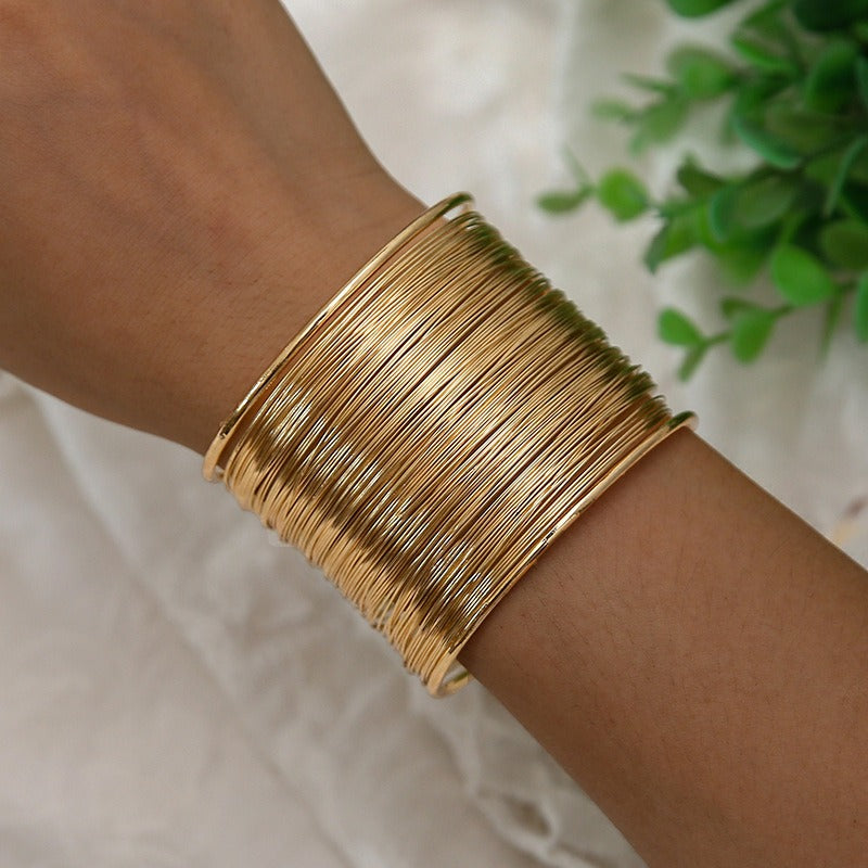 Nadine – Gold-Plated Bracelet in Vintage Design