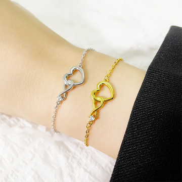 Infinite Heart Bracelet - Stylish CZ Bracelet