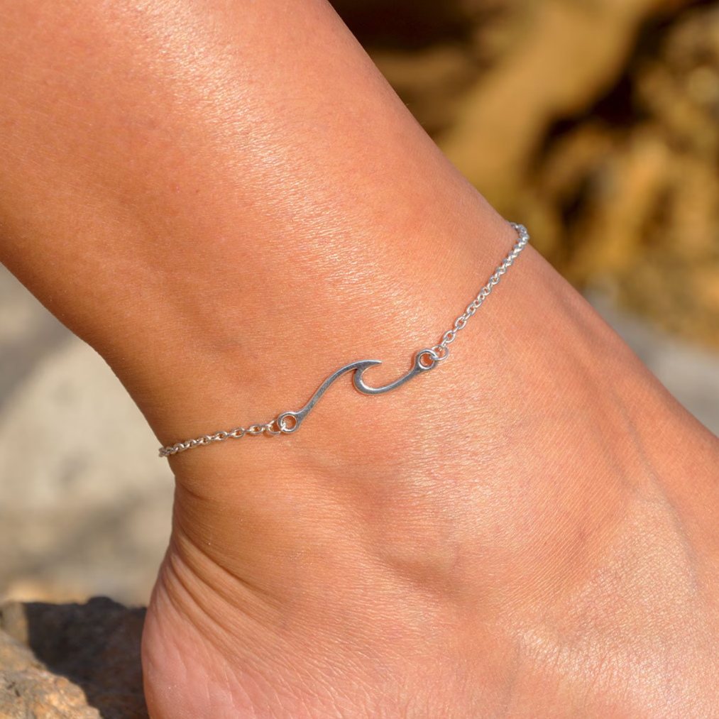 Wave Ankle Bracelet - Waterproof Wave Ankle Chain