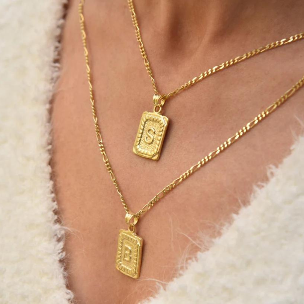 Vintage Letter Card Necklace - Customized Letter Card Necklace