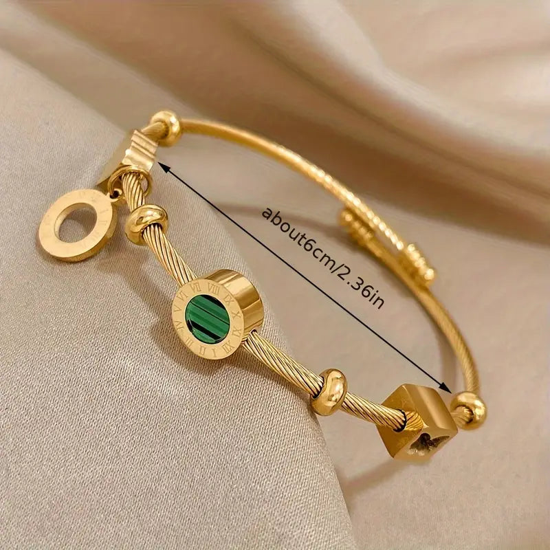 Rhian – Gold Bracelet with Signature