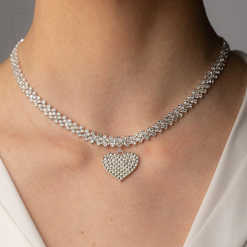 Zirconia Inlays - Double Tennis Necklace