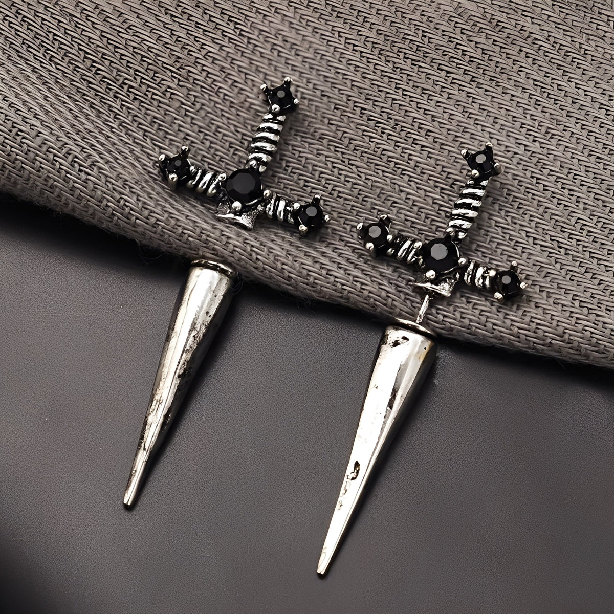 Lionore – Gothic Sword Earrings