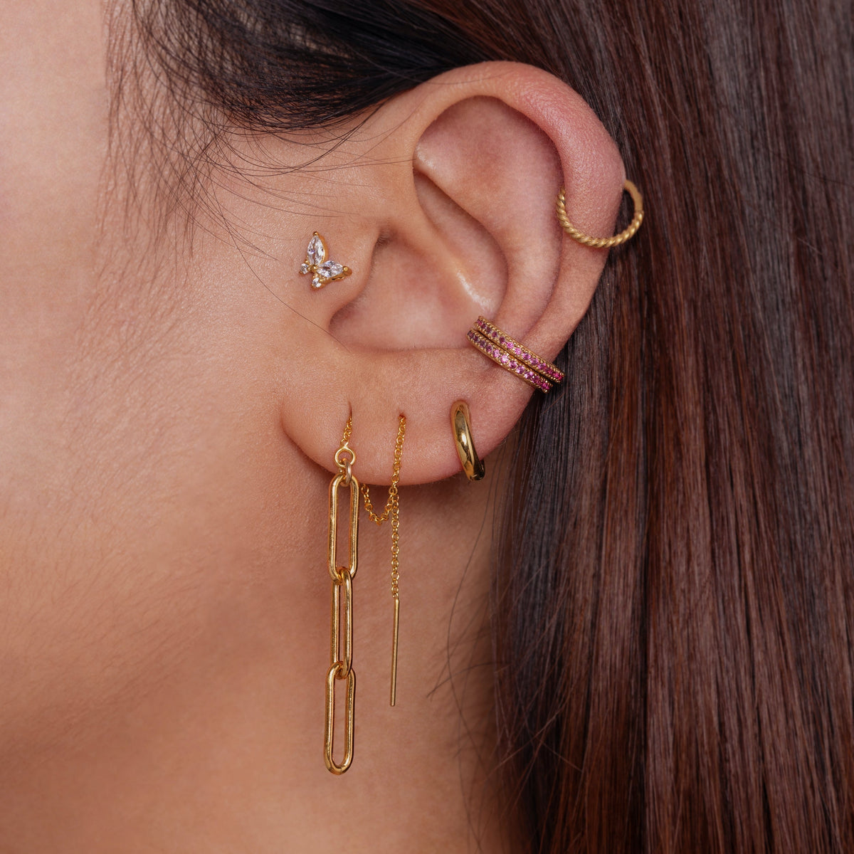 Leila - Twisted rope hoops