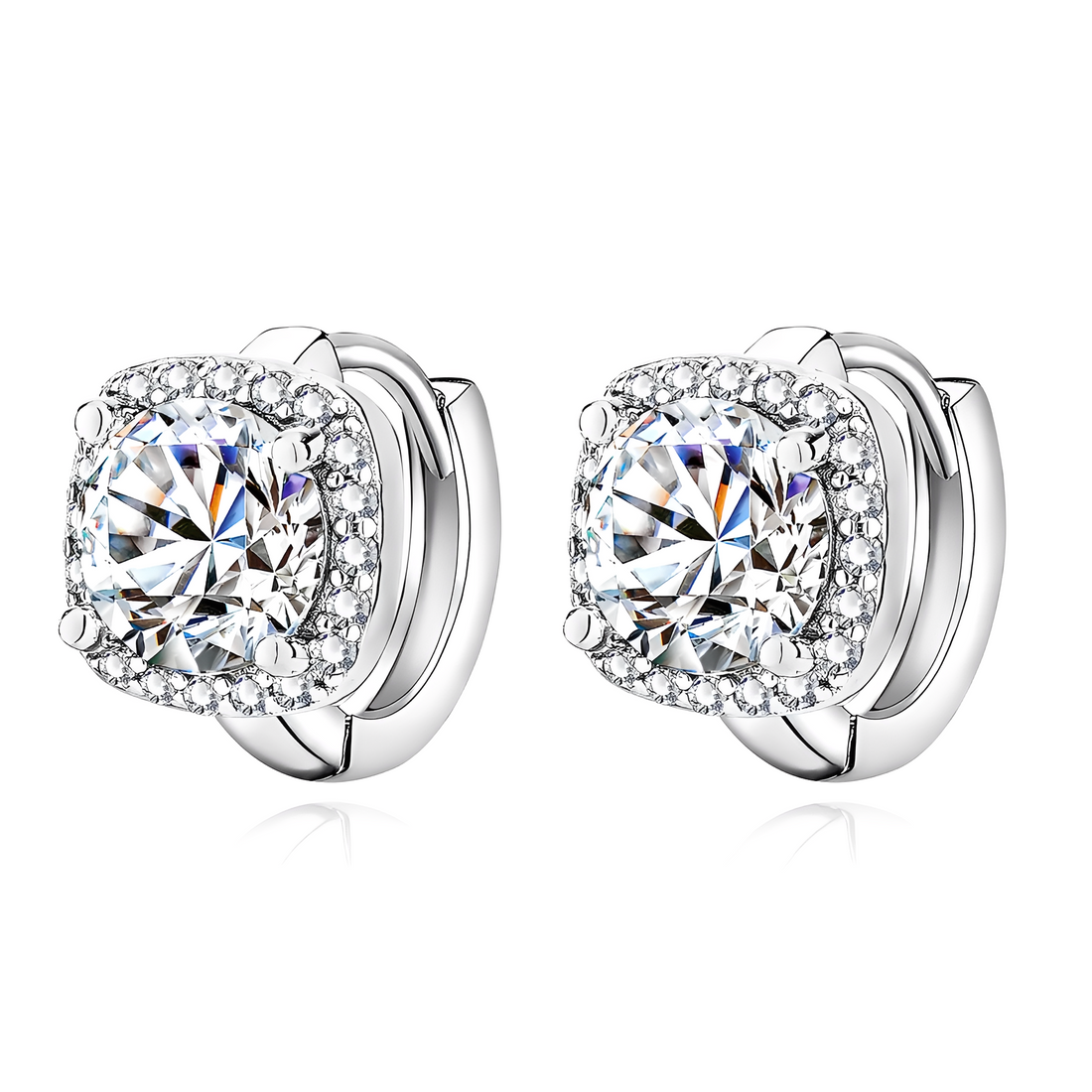 Nadine – Square earrings crafted from 18K gold
