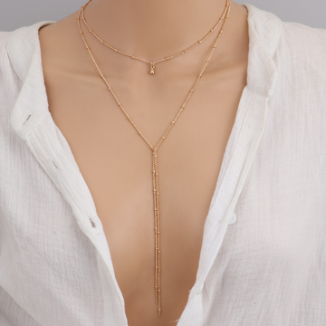 Vintage Collarbone Chain - Extended Pearl Chain