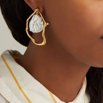 Unique Pearl Earrings - Drop Pearl Studs