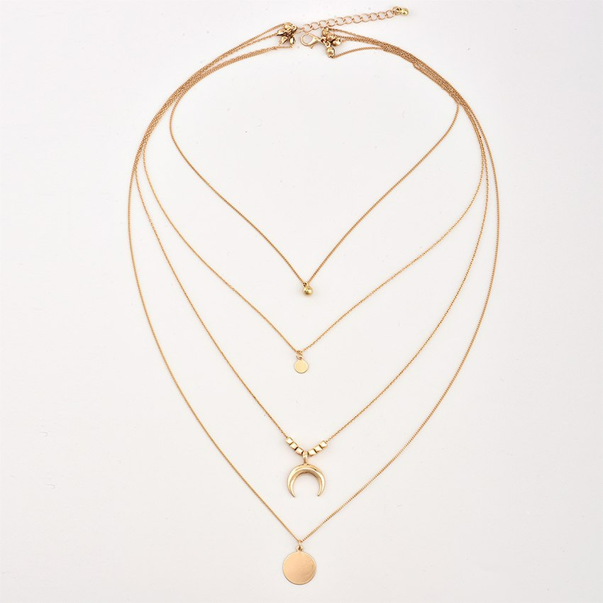 Layered Moon - Boho Necklace