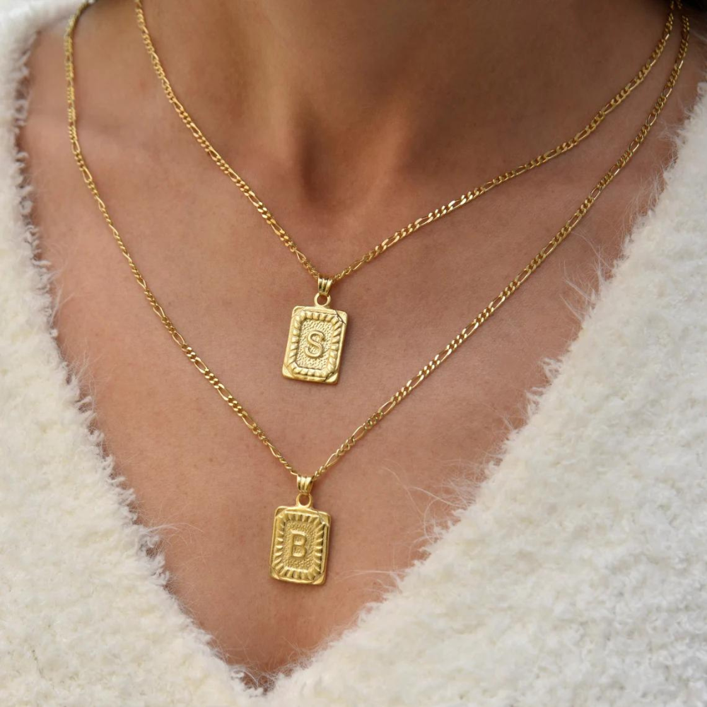 Vintage Letter Card Necklace - Customized Letter Card Necklace