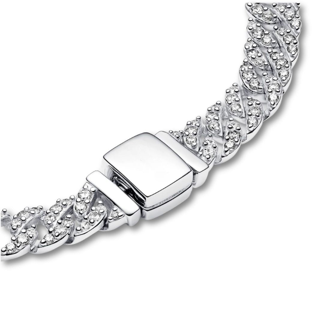 Soraya – Bracelet Cuban Chain made of Moissanite Gold 18K