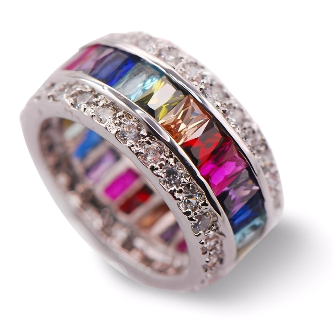 Sheena – Ring Featuring Multiple Stones in 925 Silver