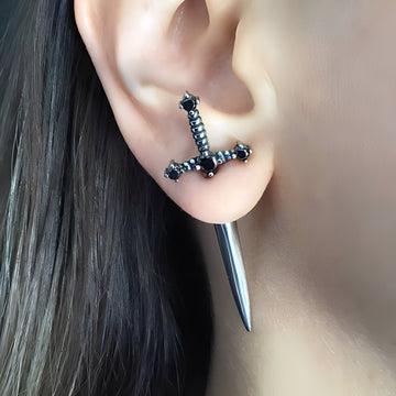 Lionore – Gothic Sword Earrings