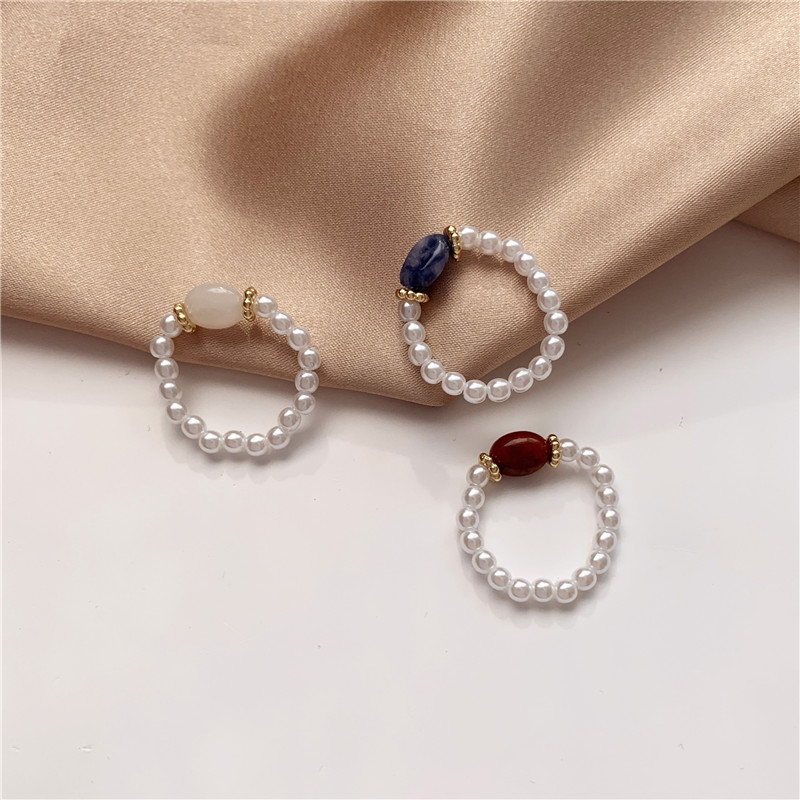 Stone Pearl - Vintage Ring Featuring Pearls