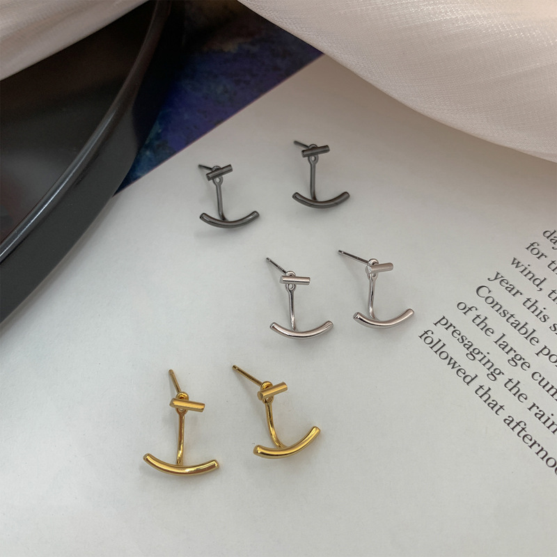 Bar Jackets Ear Lobe Hugger Earrings