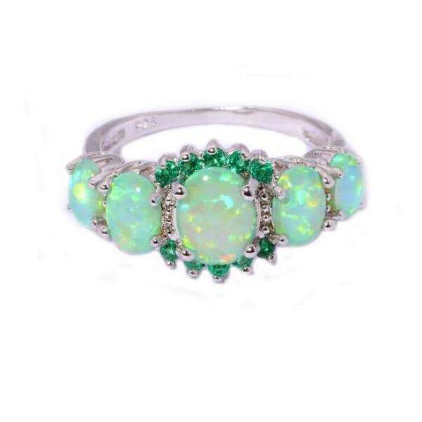 Toni – Ring Green Opal & Emerald