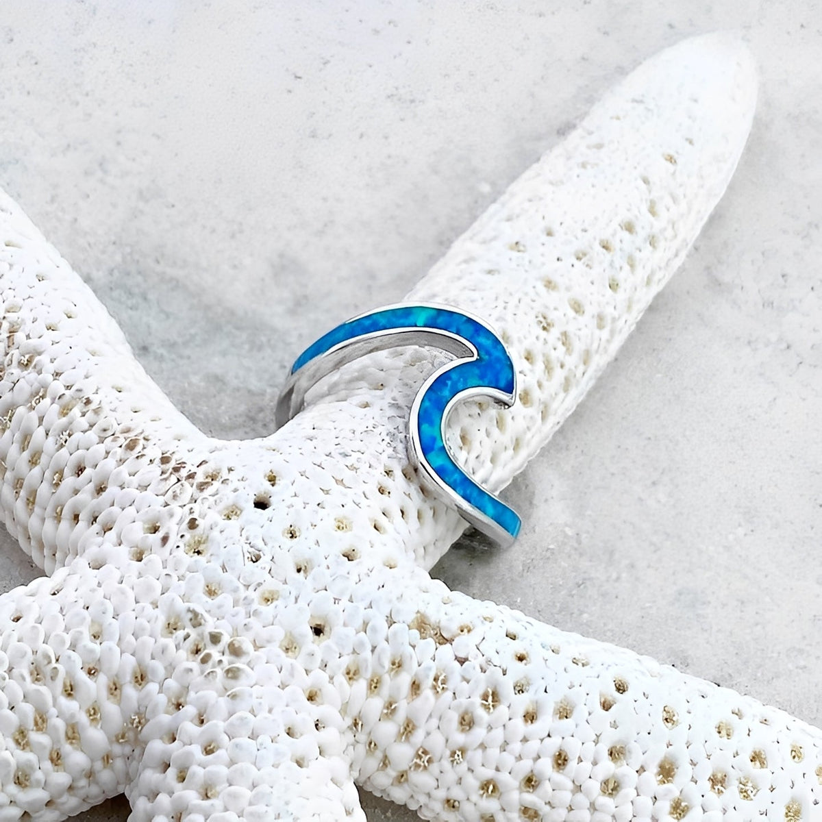 Neri – Wave Ring Silver & Opal