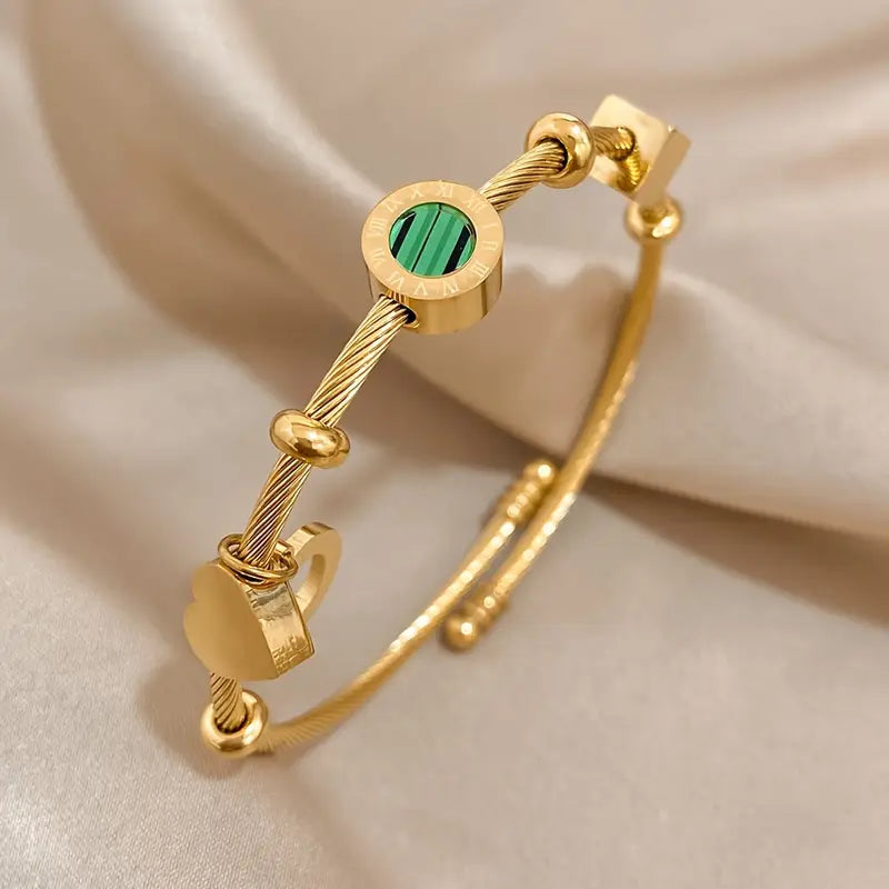 Rhian – Gold Bracelet with Signature