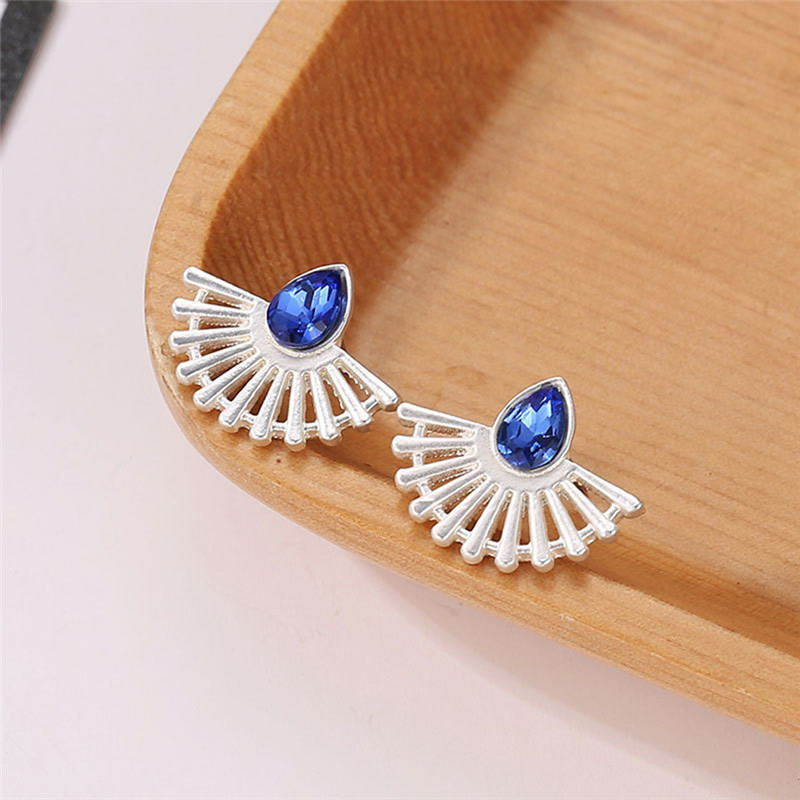 Art Deco Fan Earrings - Bohemian Stud Earrings