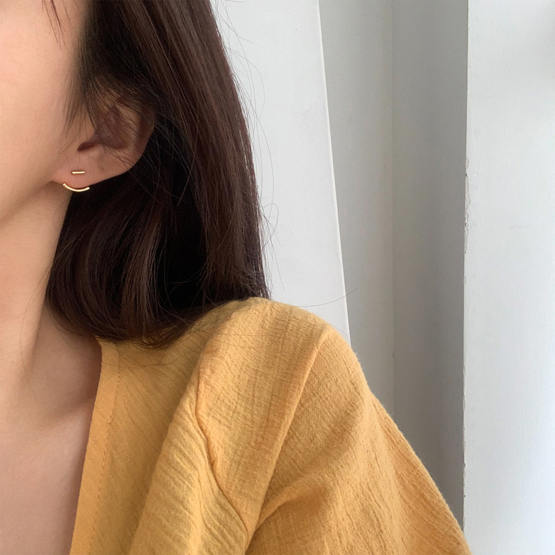 Bar Jackets Ear Lobe Hugger Earrings