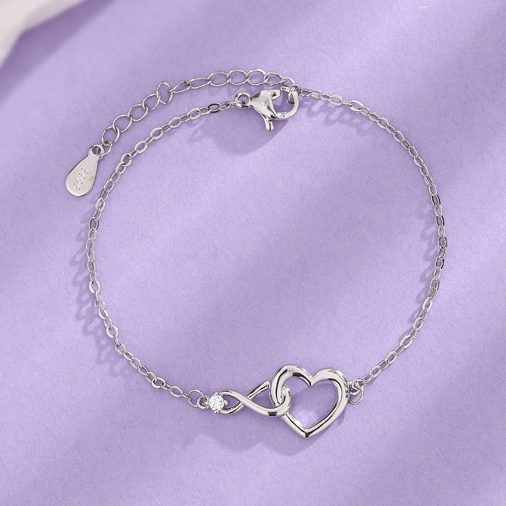 Infinite Heart Bracelet - Stylish CZ Bracelet