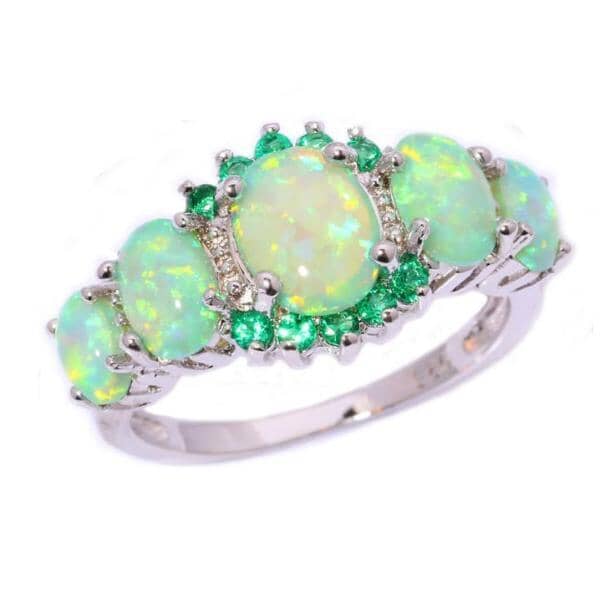 Toni – Ring Green Opal & Emerald
