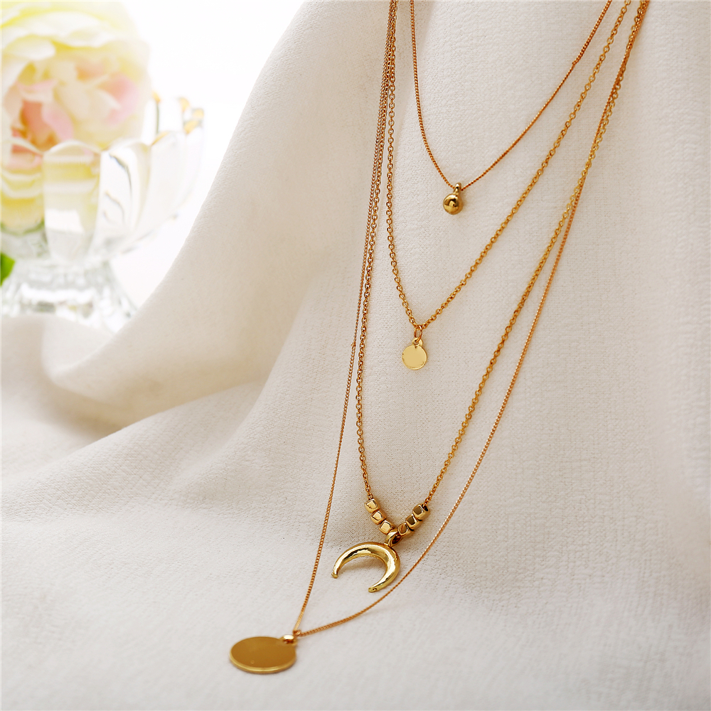Layered Moon - Boho Necklace