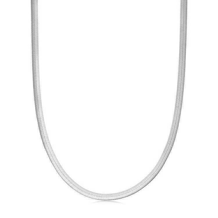 Snake Chain - Herringbone Collarbone Necklace