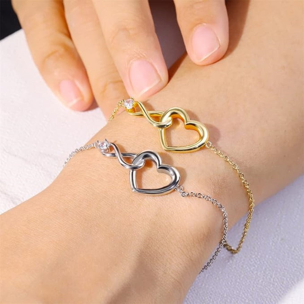 Infinite Heart Bracelet - Stylish CZ Bracelet