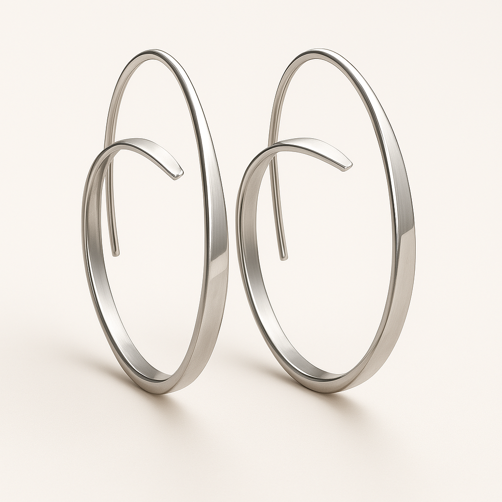 Becca – Earrings featuring a trendy spiral design
