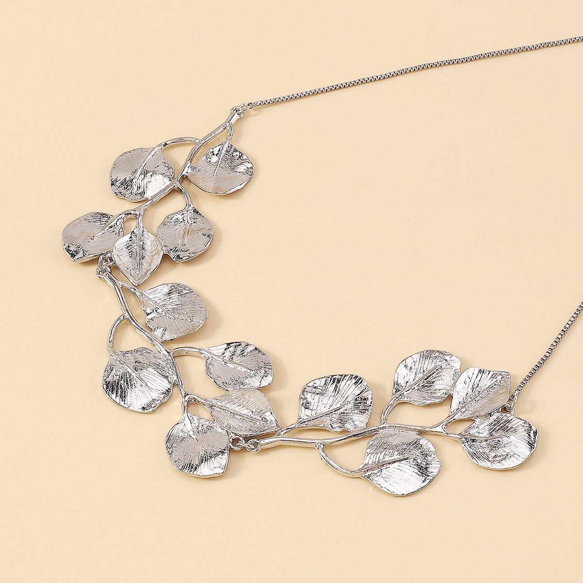 Golden Leaf - Vintage Fig Leaf Necklace