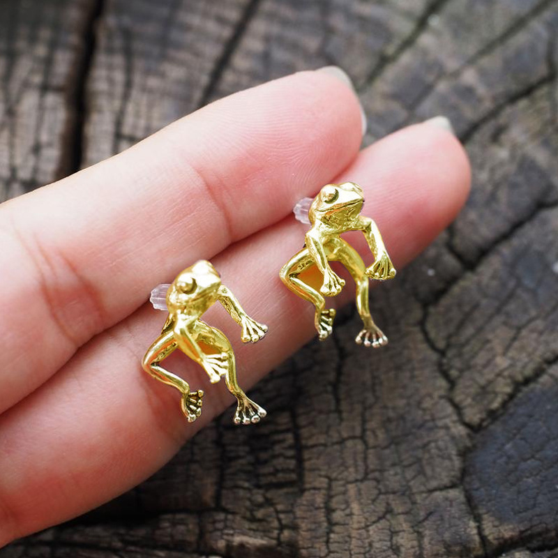 Adorable Frog Earrings - Mini Frog Style