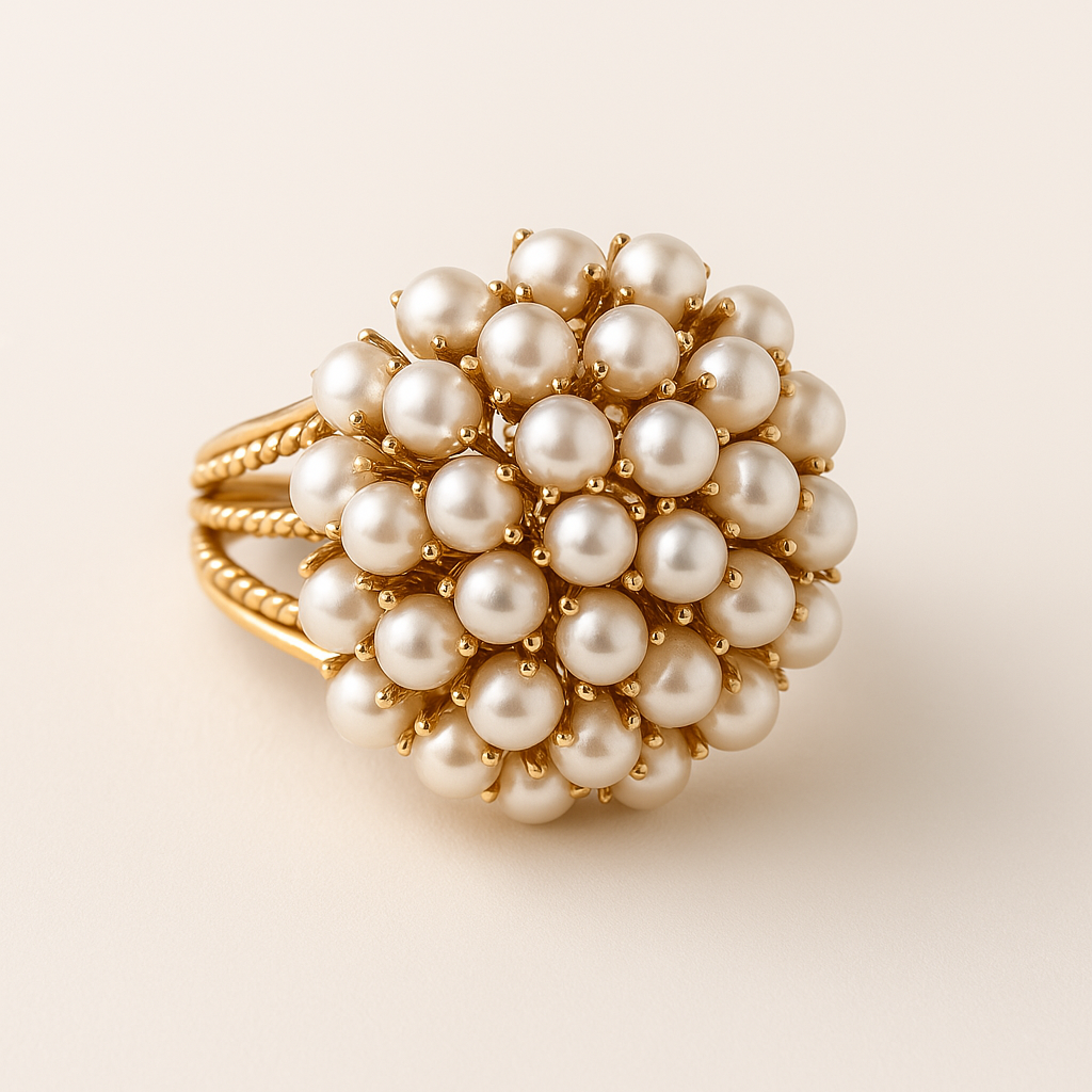 Sharnie – Ring with Set Pearls