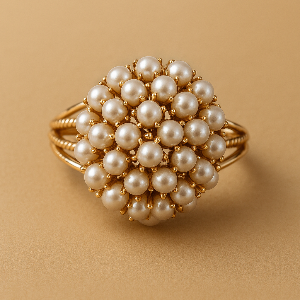 Sharnie – Ring with Set Pearls