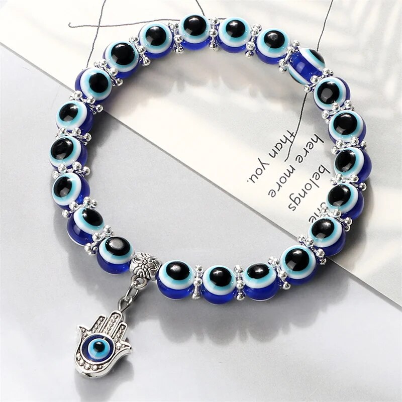 Evil Eye Ocean Style Anklet - Karma and Fortune Anklet